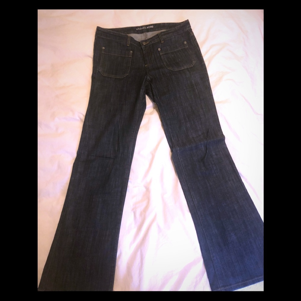 NWOT Michael Kors Jeans, Dark blue denim boot cut.